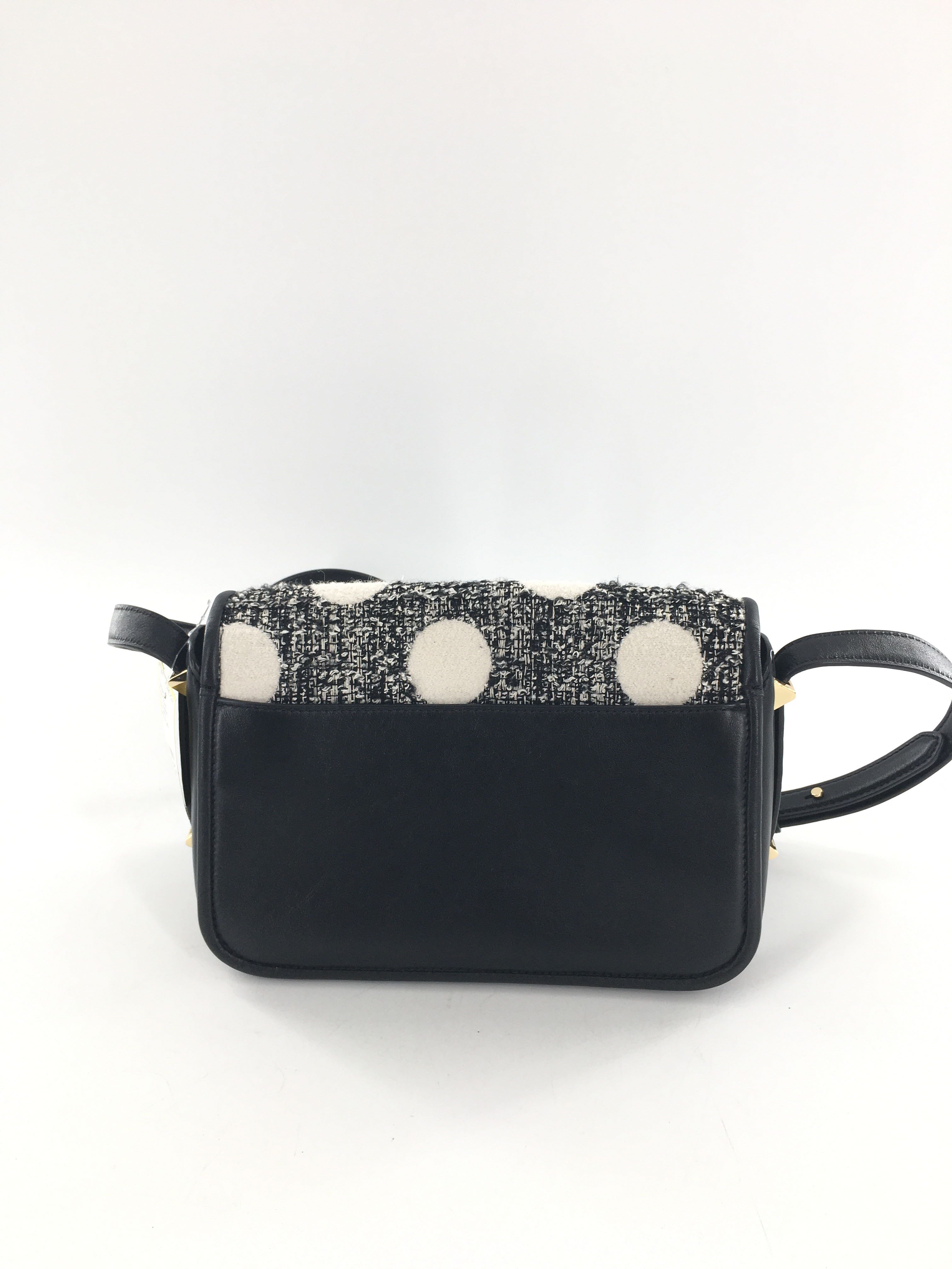 dot tweed crossbody