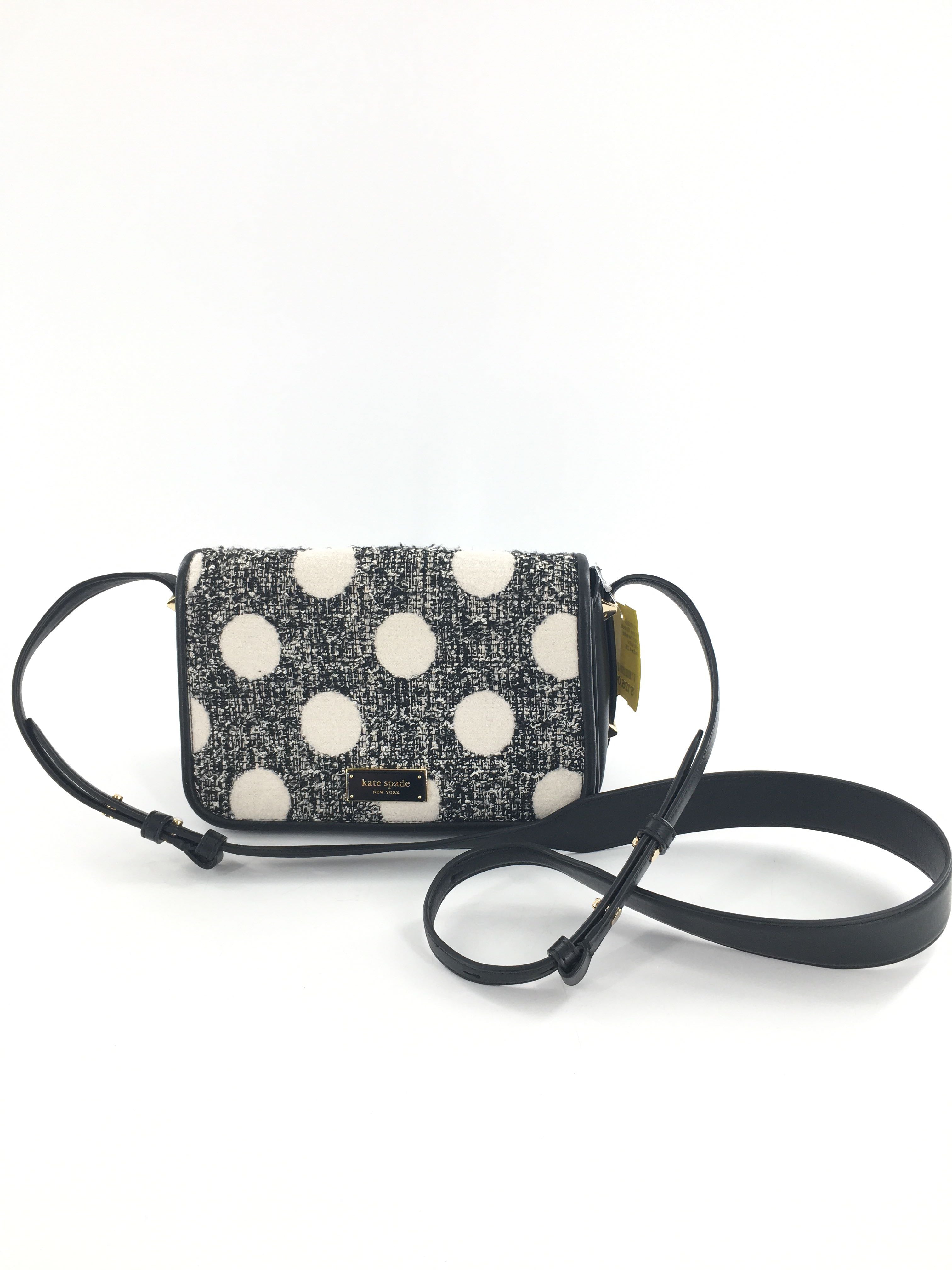 dot tweed crossbody
