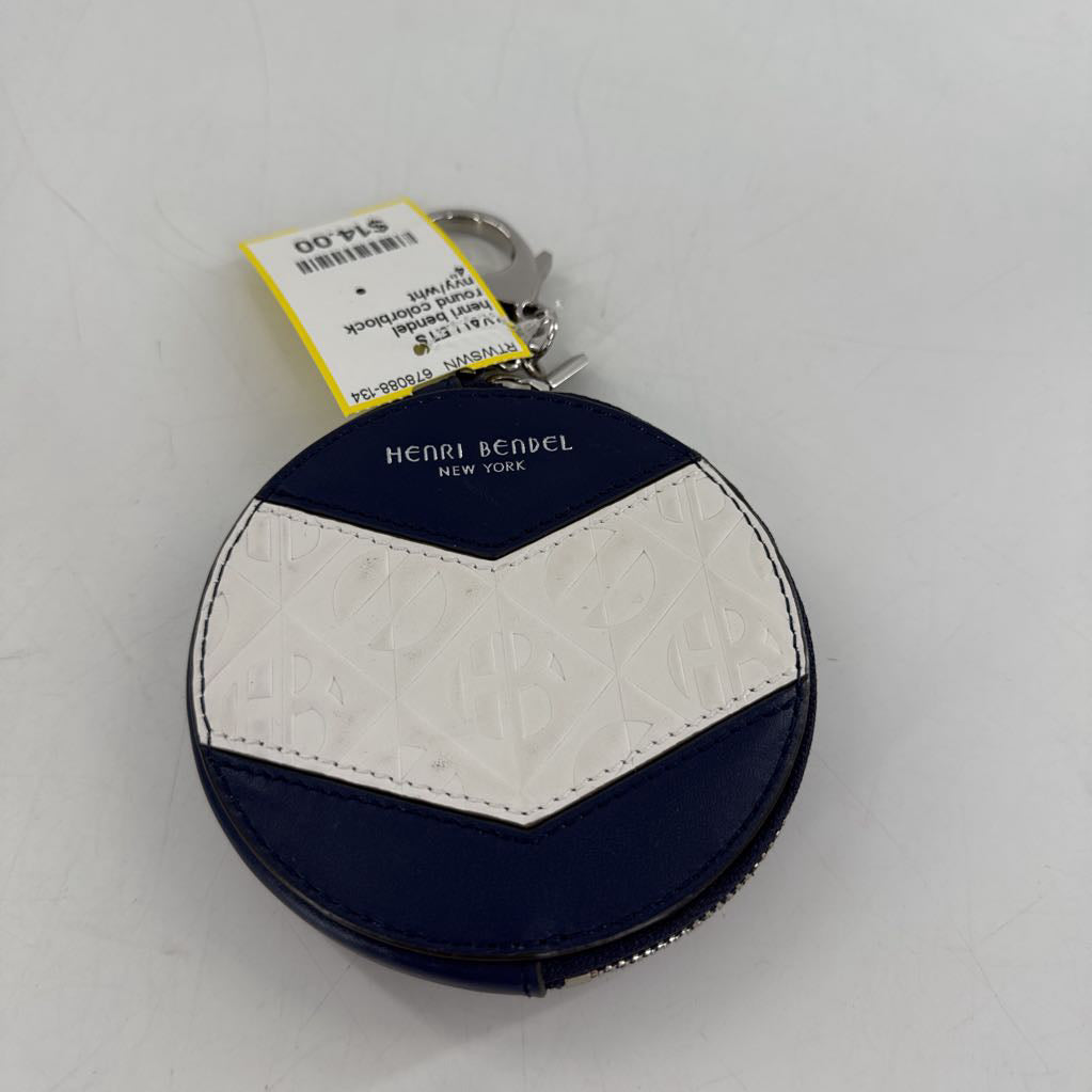 round colorblock coin purse