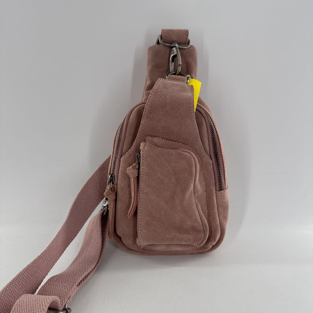 suede slingbag