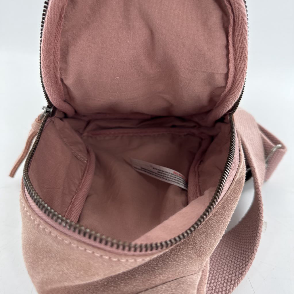 suede slingbag