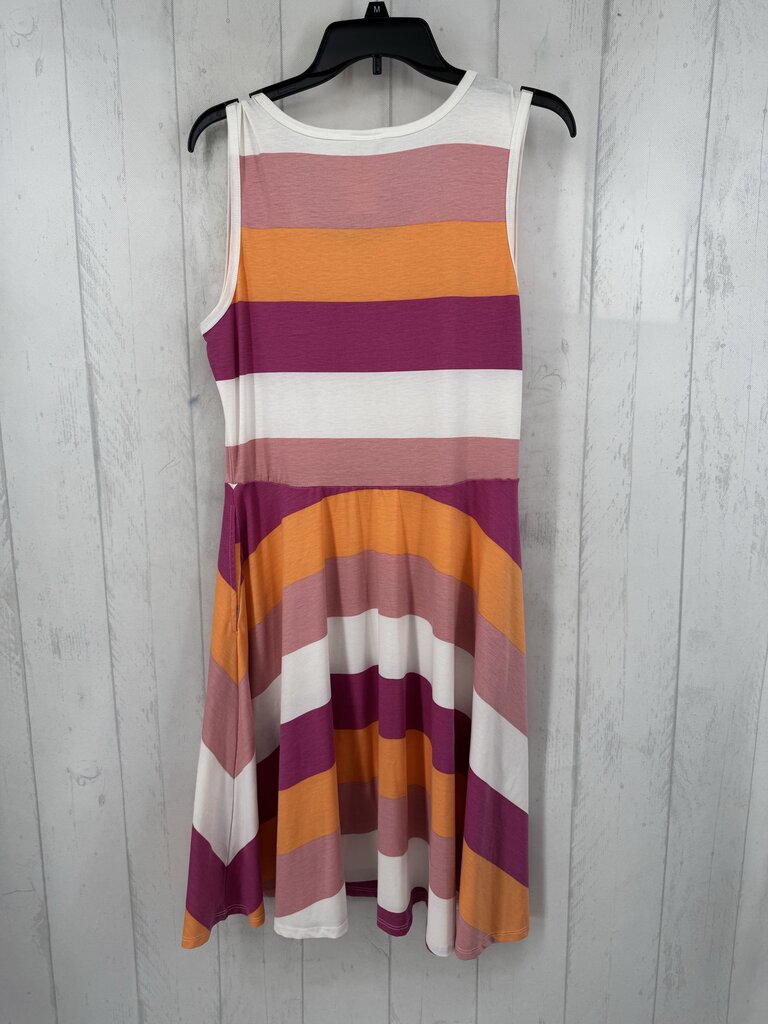 L striped slvls dress