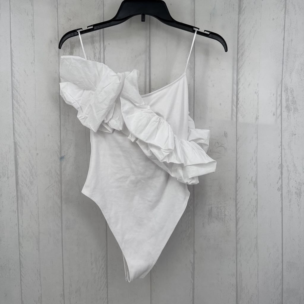 M ruffled bandeau bodysuit