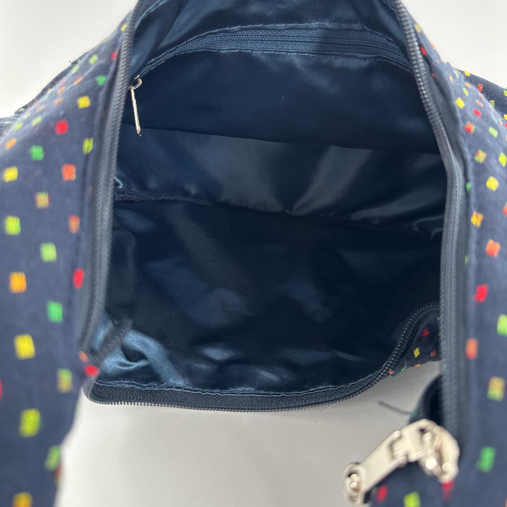 dot print shoulder bag