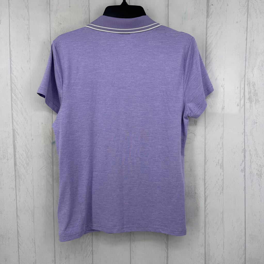 M marled s/s polo