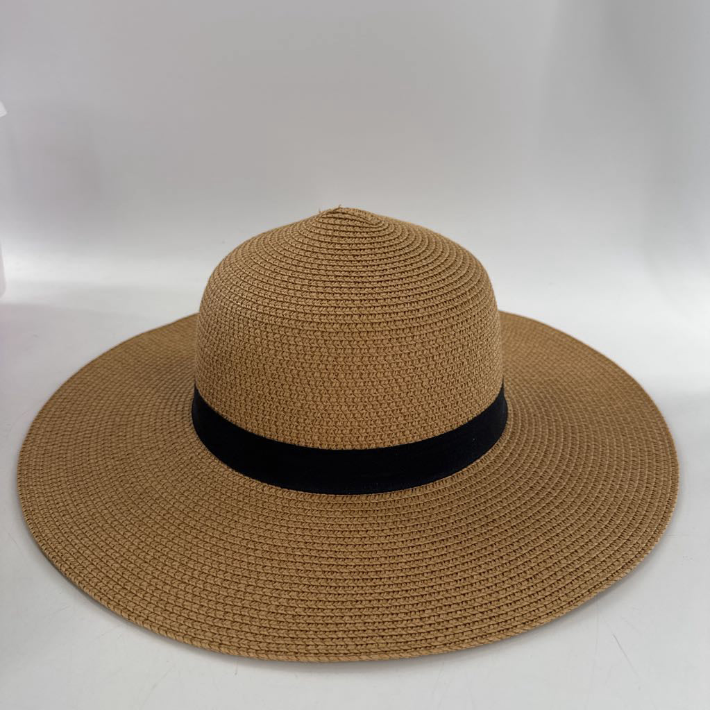 straw sun hat w/ ribbon band