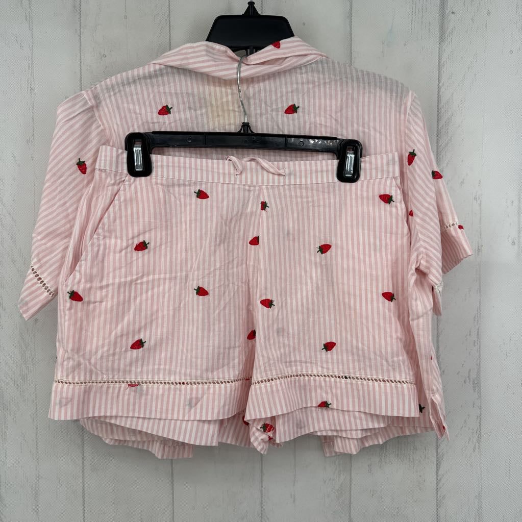 M striped w/ strawberries pajama set