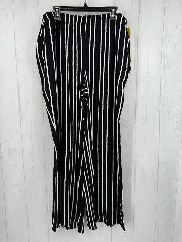1X striped pull-on pant
