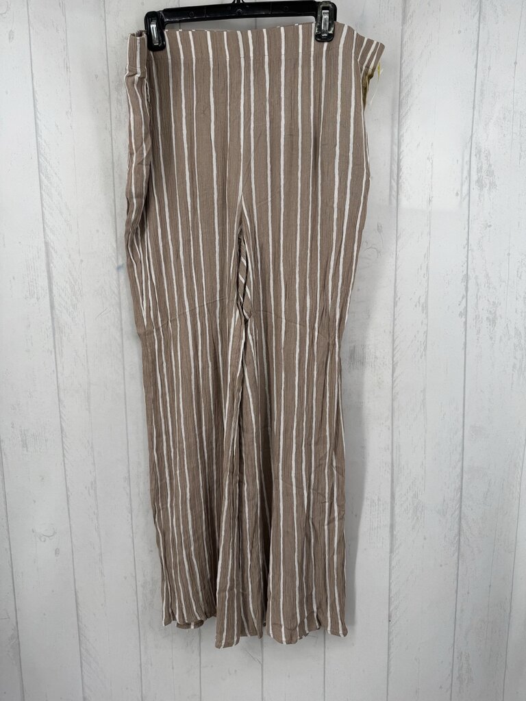 1X striped pull-on pant
