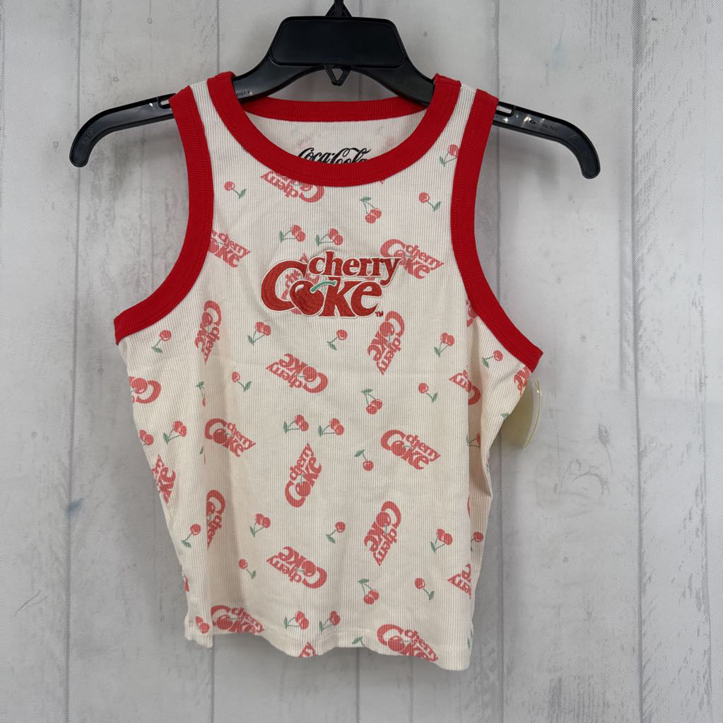 L cherry print tank-cherry coke