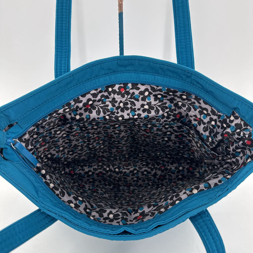 quilted top zip tote
