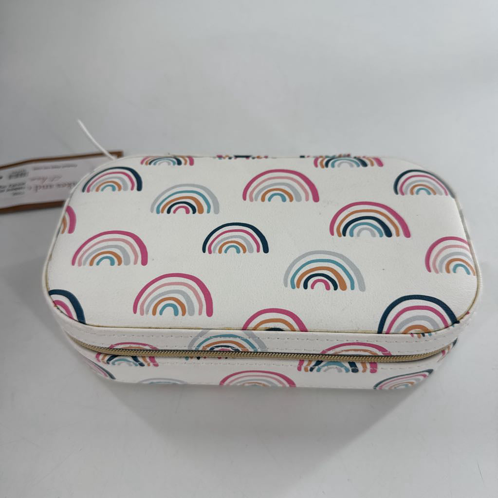 rainbow print jewelry organizer