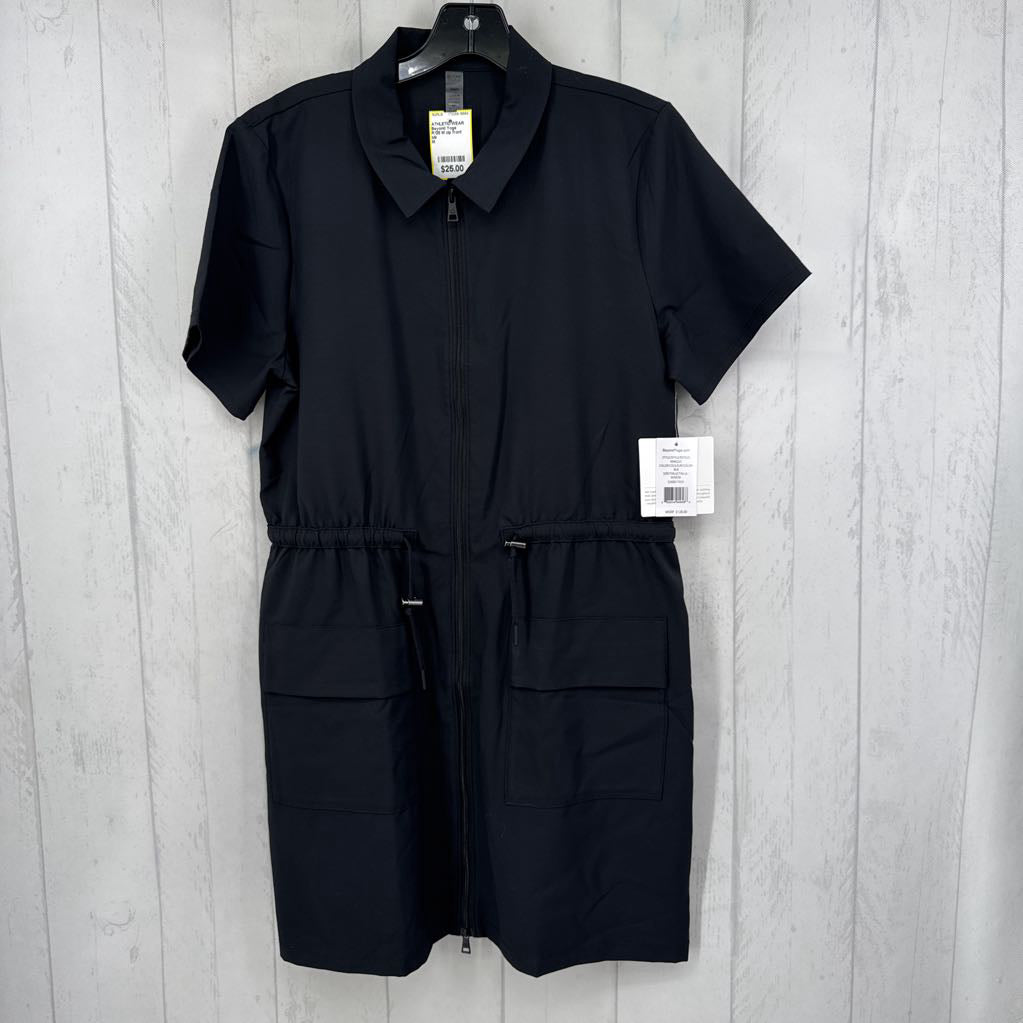 R128 M zip front s/s dress