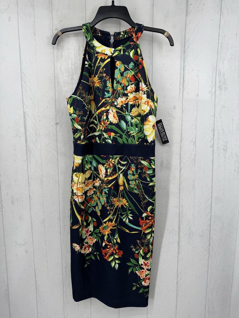 R70 M slvls flo print sheath dress