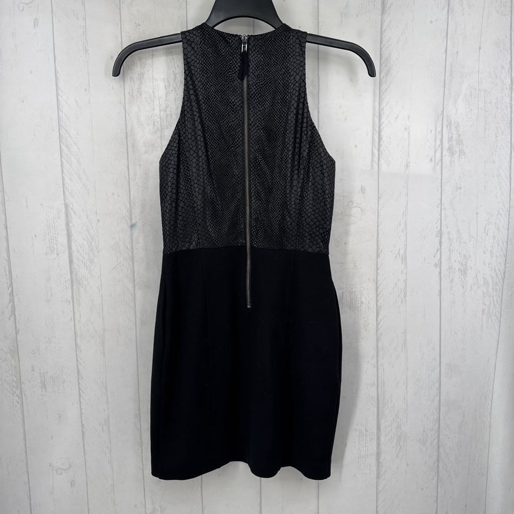 4 python embossed slvls dress