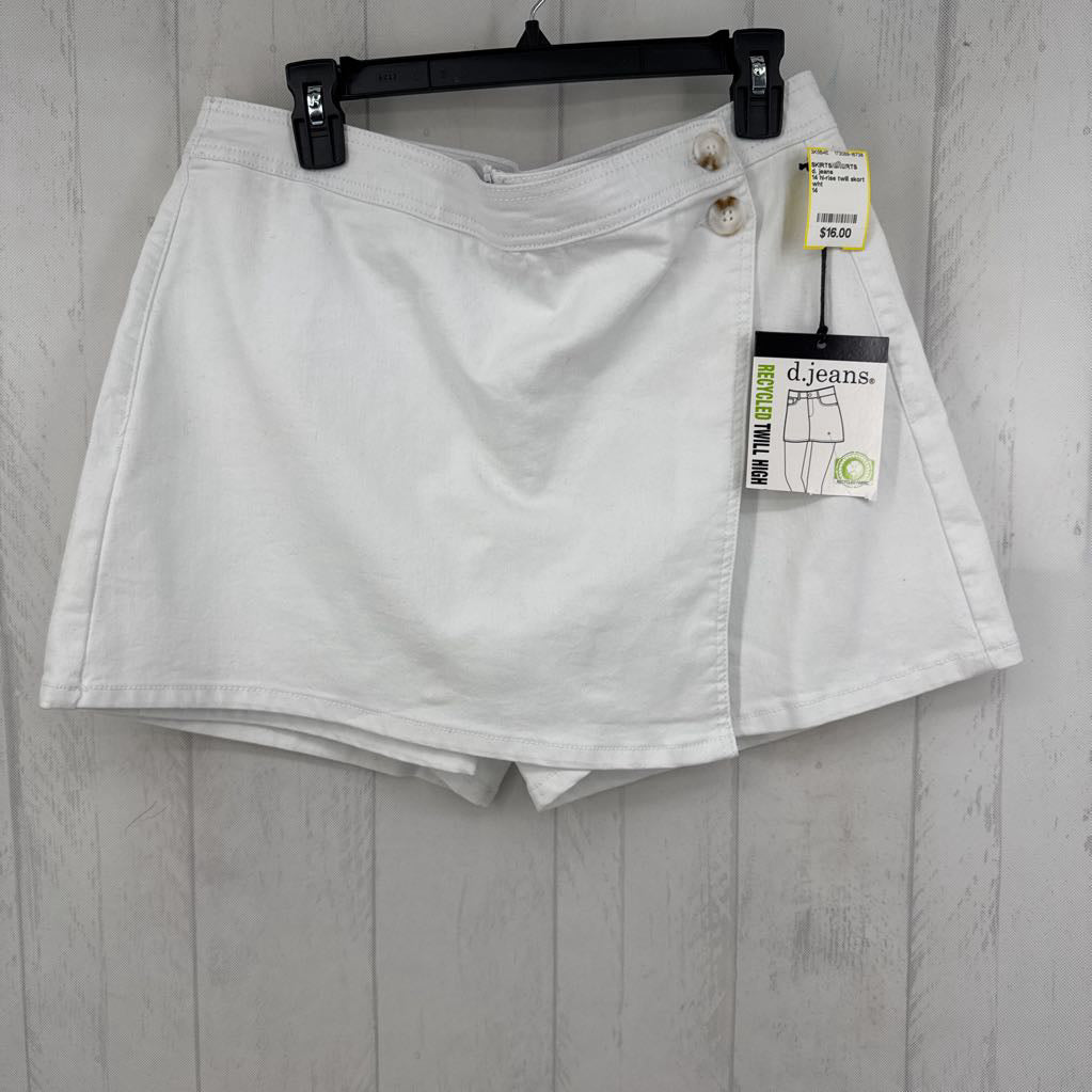 14 hi-rise twill skort