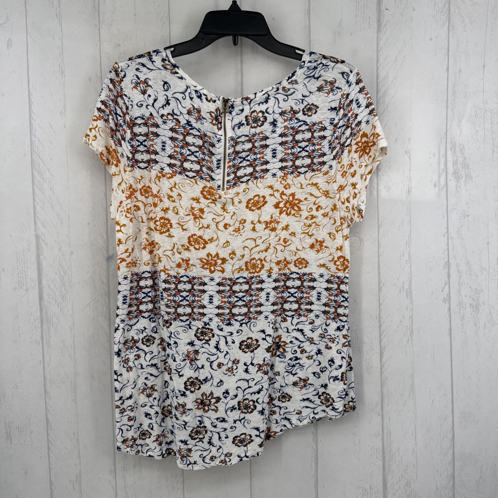 L s/s print hi-low top