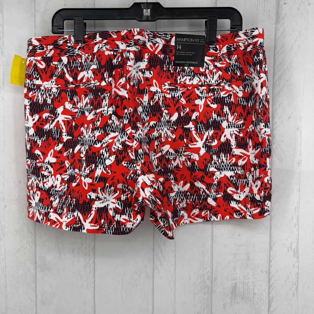R45 14 printed twill shorts