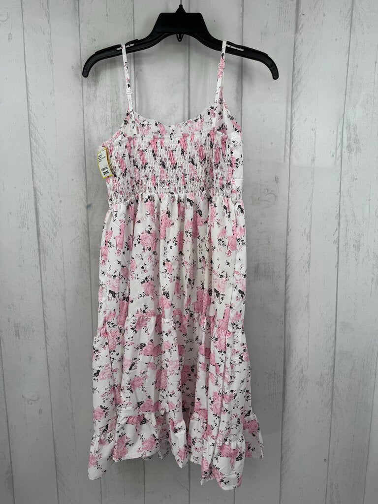 L flower print midi sun dress