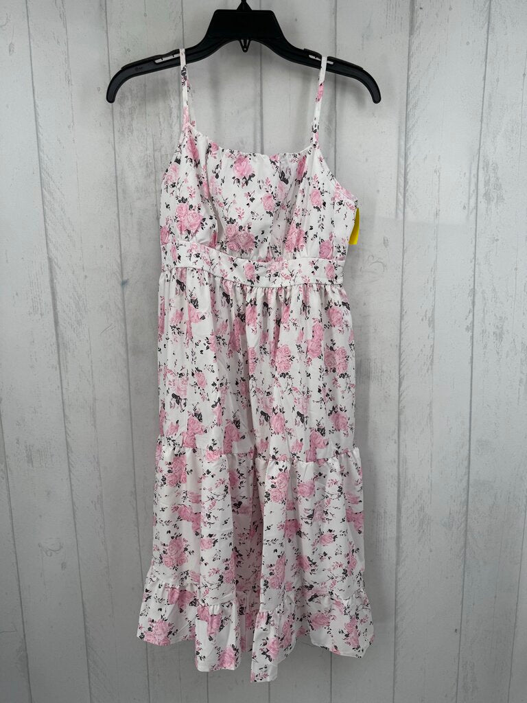 L flower print midi sun dress