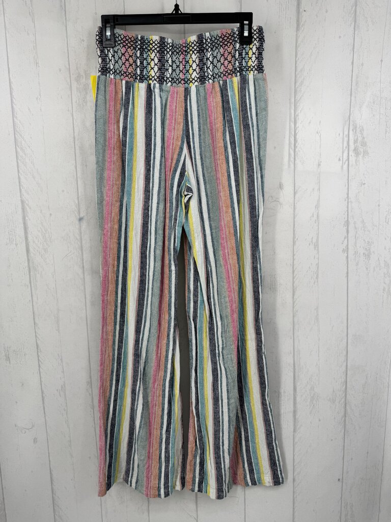 M smocked stripe pants
