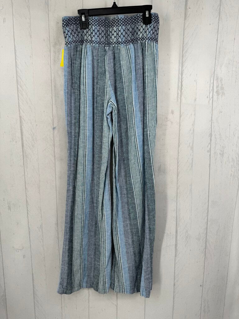 M smocked stripe pants
