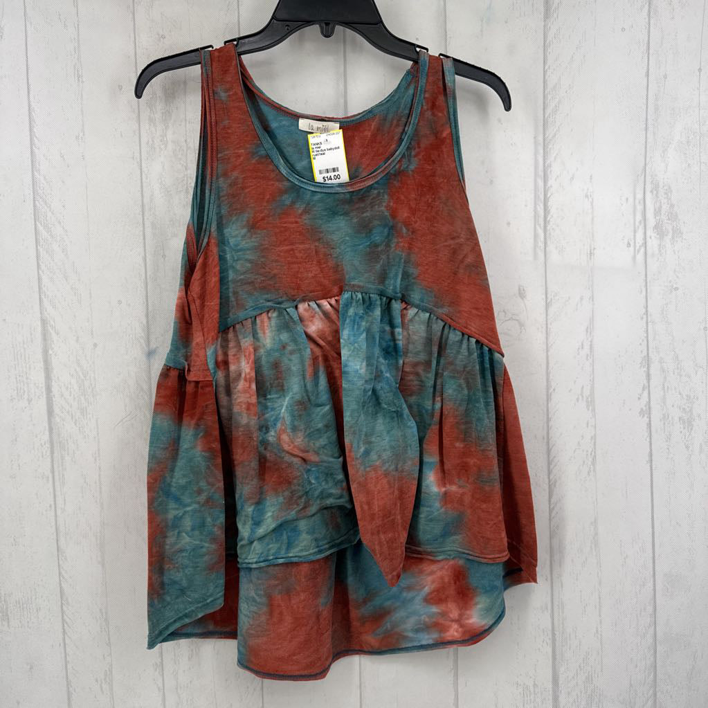 M tie-dye babydoll tank
