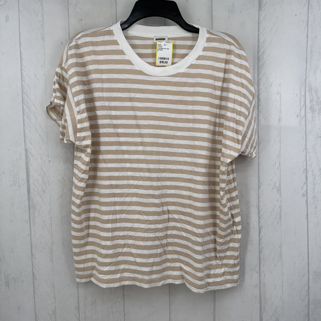 L striped s/s tee