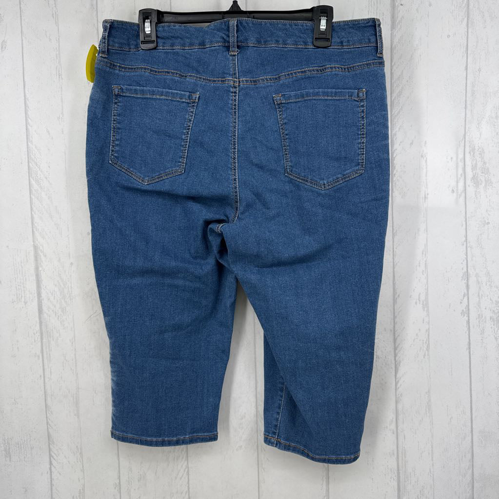16 denim capris
