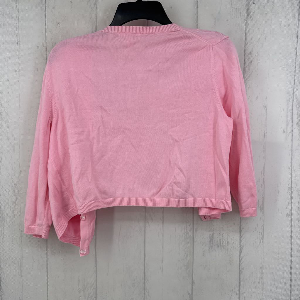 L button down 3/4 slv crop cardi