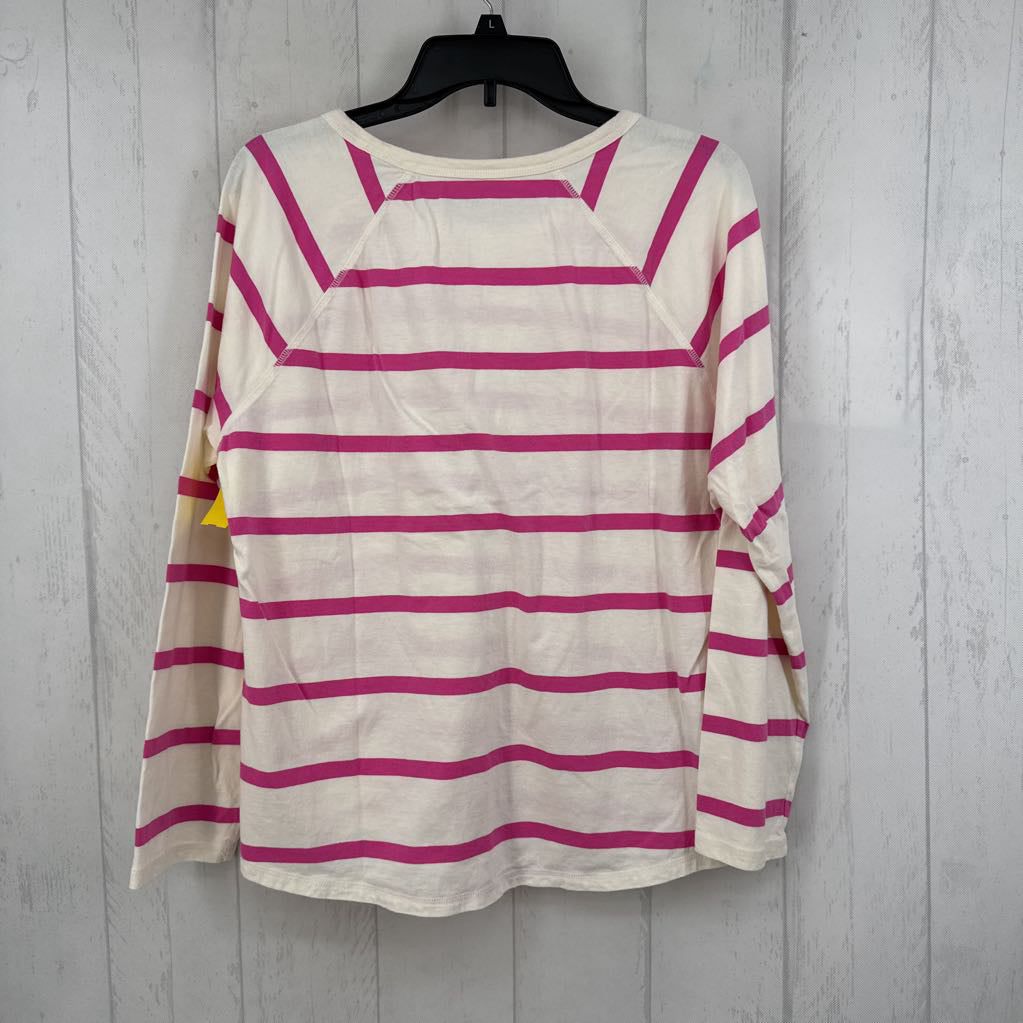 XL striped l/s tee