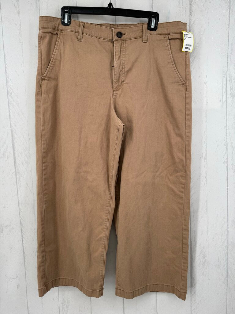 16 wide leg khaki pant