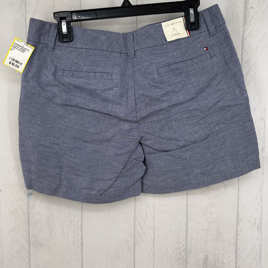 R45 6 stretch chambray shorts