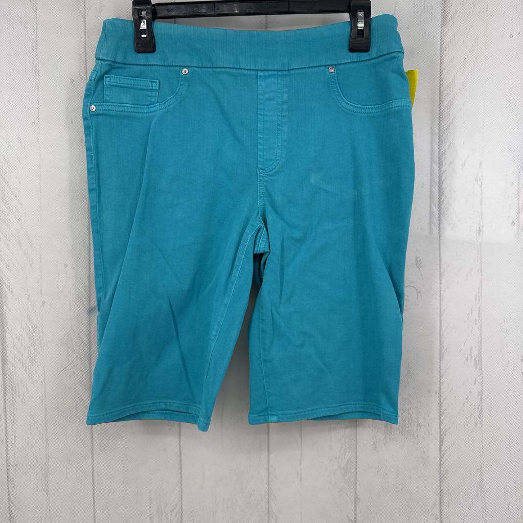 R70 6 pull-on stretch denim shorts