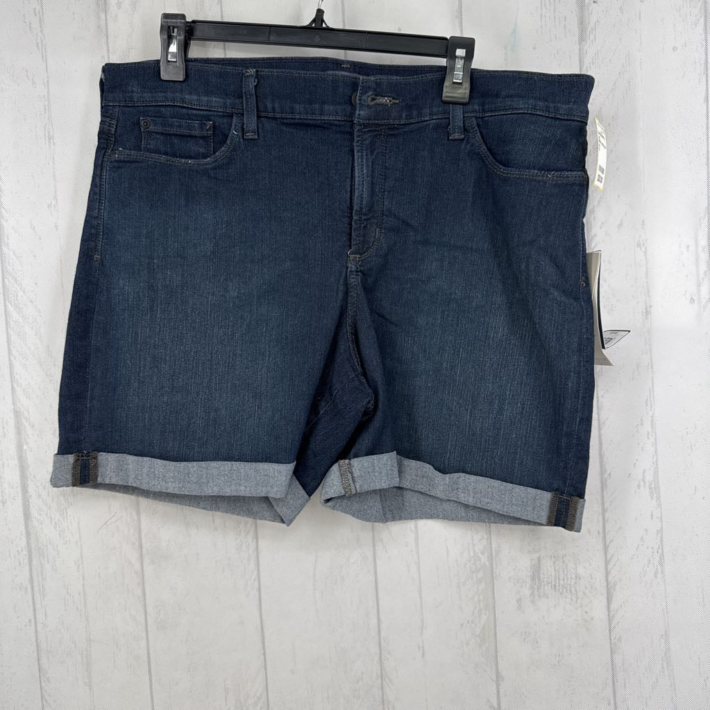 R55 16 cuffed jean shorts