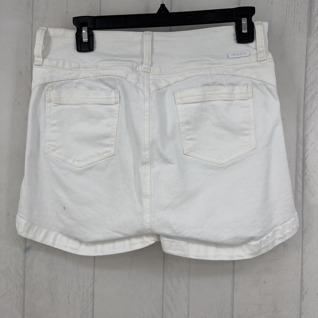12 hi-rise twill shorts