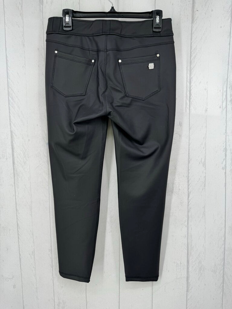L faux leather pants