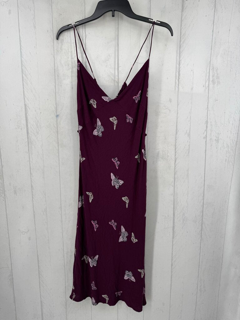 L butterfly print sundress