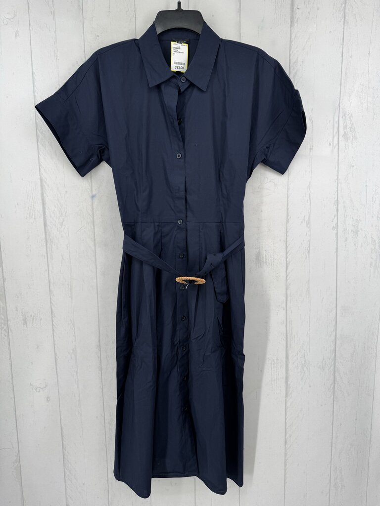 2 belted button down s/s dress