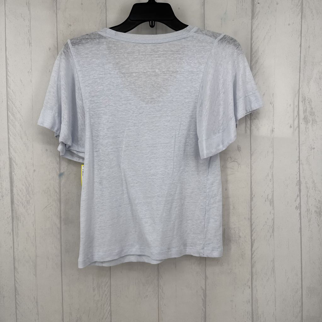 XS scoop neck flutter slv top