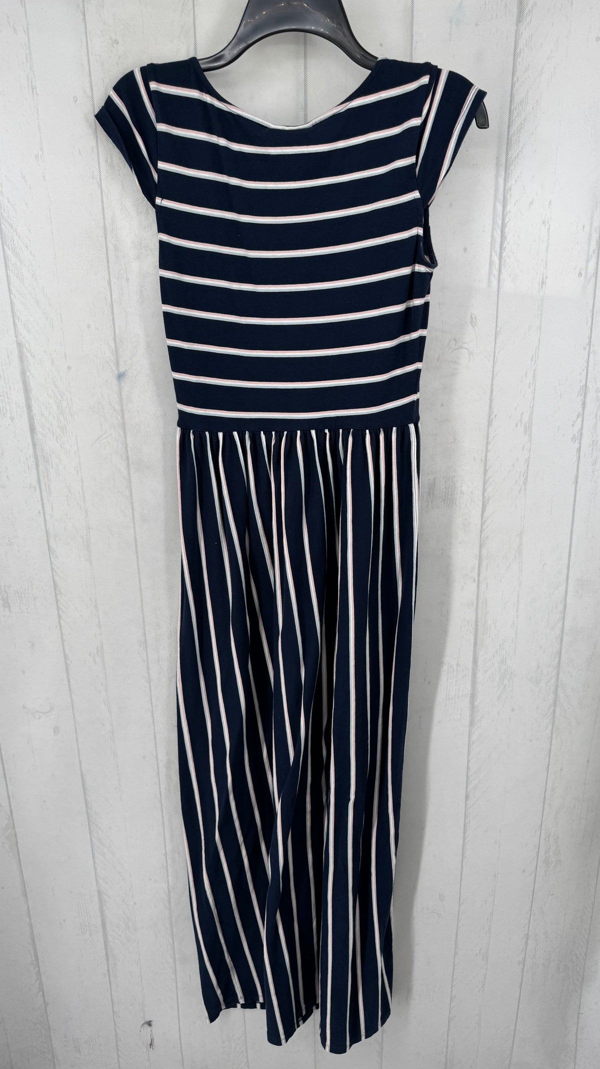 S striped s/s maxi dress