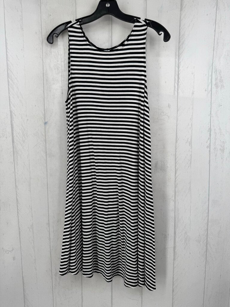M striped slvls dress
