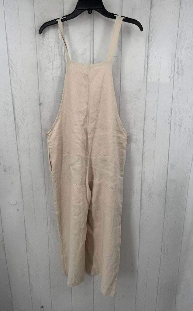 S linen blend overalls