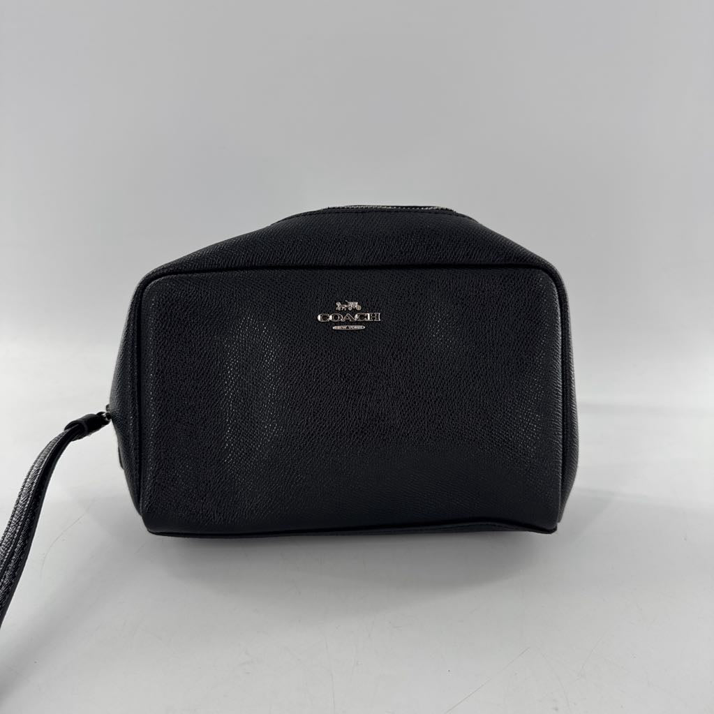 pebbled leather cosmetic bag