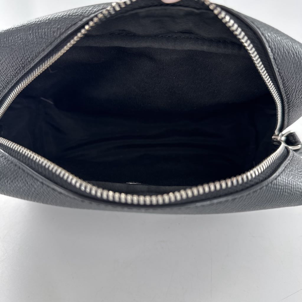 pebbled leather cosmetic bag