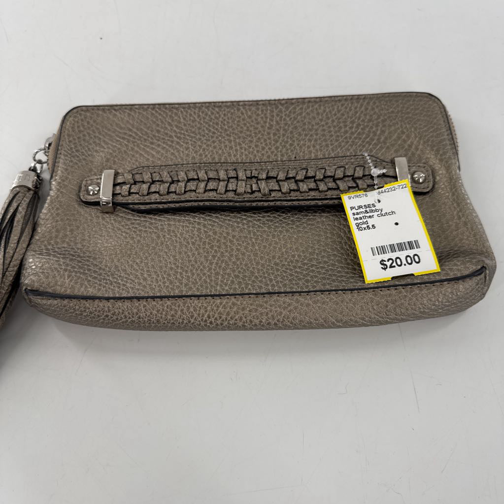 leather clutch