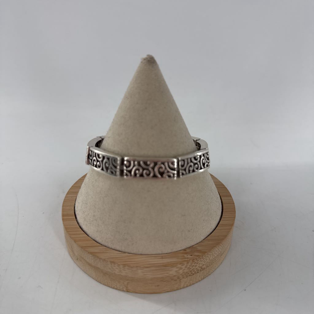 silver scroll bracelet