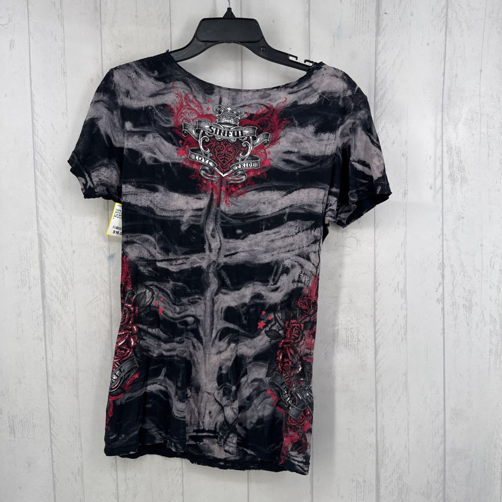 L graphic s/s tee-sinful