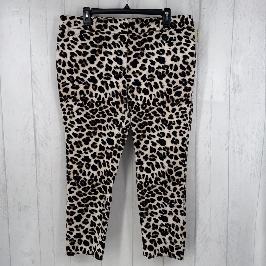 16 animal print capris