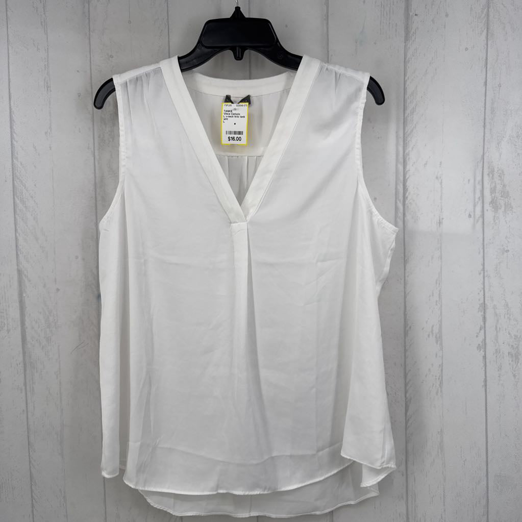 L v-neck hi-lo tank
